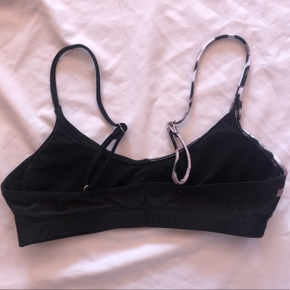 half print half black bathing suit - Picture 2 of 3